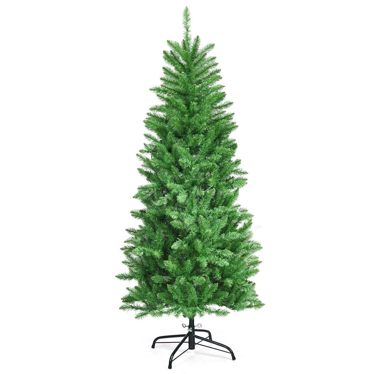 Wąska choinka sztuczna z oświetleniem LED 150cm premium gęsta